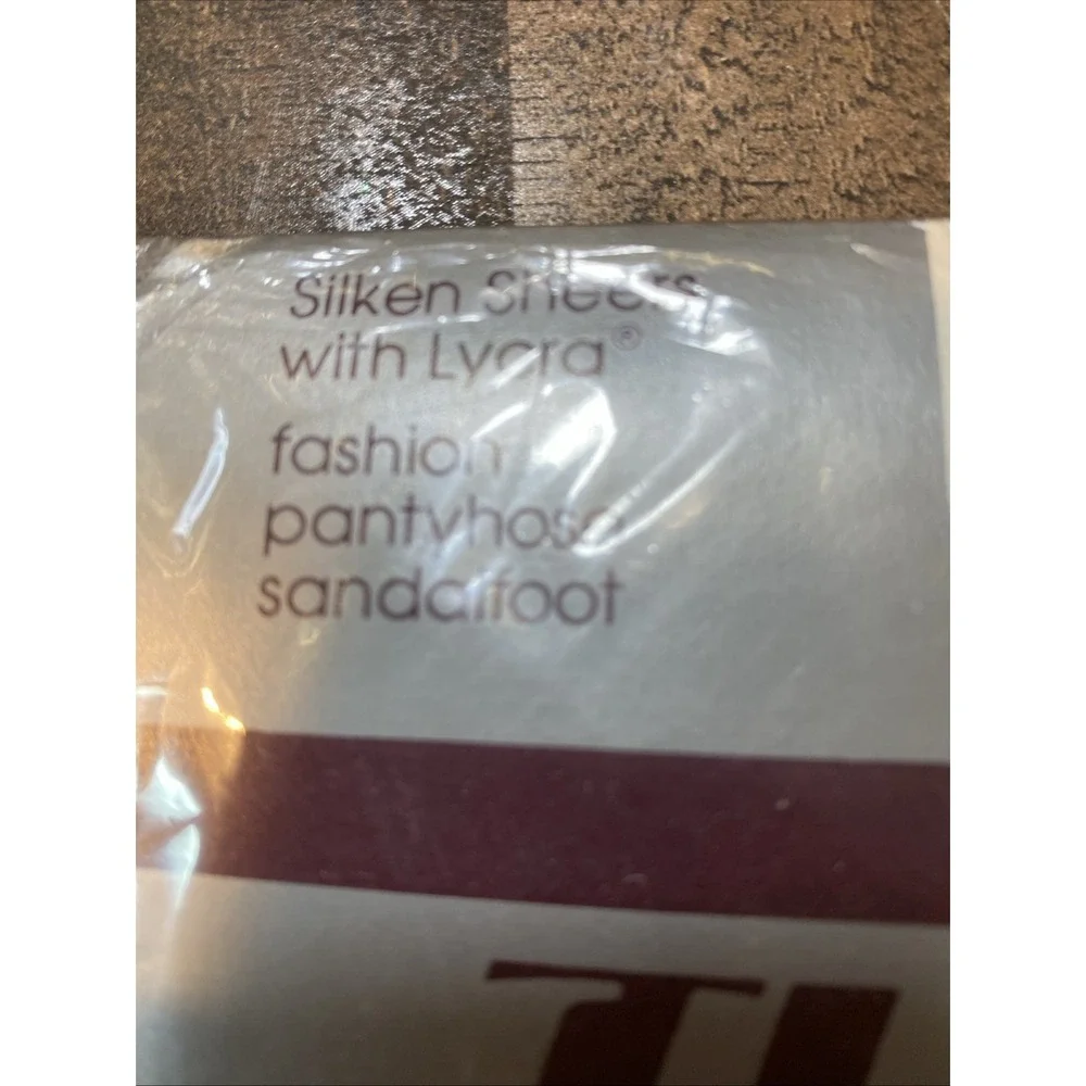 The Bon Pantyhose Size B Teal Blue Silken Sheer Fit‎ Sandalfoot Vintage